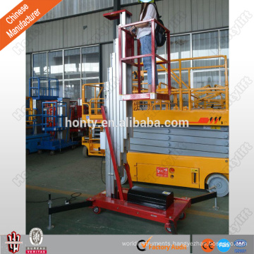 double mast aluminum mini lift sky lift vertical man lift